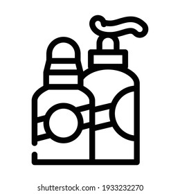 cosmetics callus remover line icon vector. cosmetics callus remover sign. isolated contour symbol black illustration