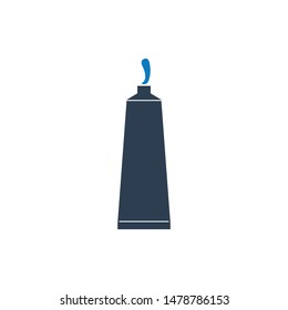 Cosmetics cream tube icon. Flat style vector EPS.