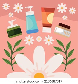 cosmetics cruelty free and flowers