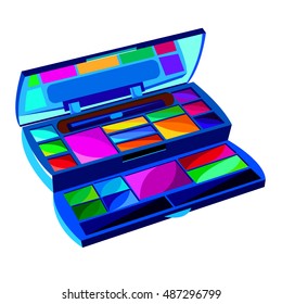 cosmetics, design, glamour, brush, care, skin, beautiful, face, woman, set