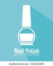Cosmetics design over blue background,vector illustration