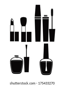 cosmetics design over white background vector illustration