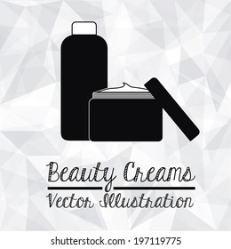 Cosmetics  design over white background vector illustration