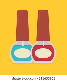 Cosmetics design over white background, vector illustration