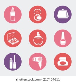 Cosmetics design over white background, vector illustration