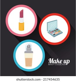 Cosmetics design over white background, vector illustration