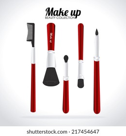 Cosmetics design over white background, vector illustration