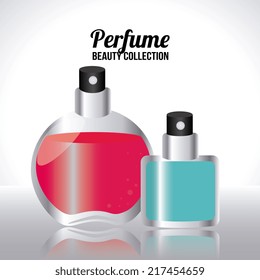 Cosmetics design over white background, vector illustration