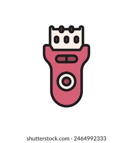 Cosmetics Epilator Icon Vector Illustration