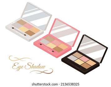 Cosmetics "eye shadow". Vector illustration.