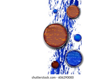 Cosmetics for eyes, makeup, Shadows,  drops of  lacquer, background for brochures