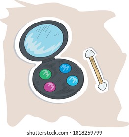 cosmetics eyeshadow different colors of eyeshadow for bright and expressive festive and pastel delicate daily eye makeup