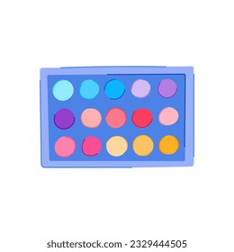 cosmetics eyeshadow face cartoon. fashion woman, makeup crushed, powder eye cosmetics eyeshadow face sign. isolated symbol vector illustration