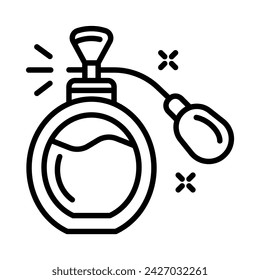 Cosmetics and Fashion Outline perfume icon