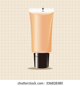 cosmetics foundation theme elements vector,eps
