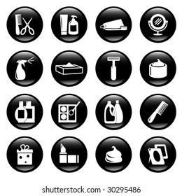cosmetics and hygiene icons