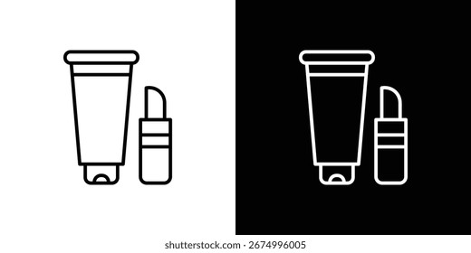 Cosmetics icon design elements for graphic designs. Vector icons