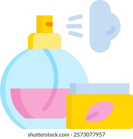 Cosmetics Icon Flat Vector Illustration