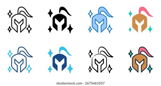 Cosmetics icon set multiple style collection 
