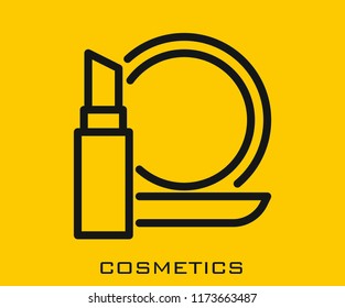 Cosmetics icon signs