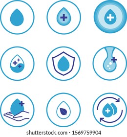 cosmetics icon skin vector water