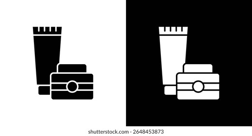 Cosmetics icon symbol collection. Flat vector stock illustration.