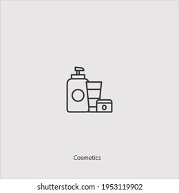 vector de icono cosmético aislado en fondo blanco