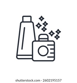 cosmetics icon. vector.Editable stroke.linear style sign for use web design,logo.Symbol illustration.