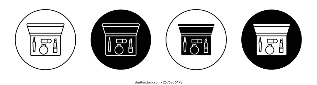 Cosmetics icons vector pack for web designs