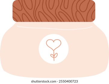 Cosmetics Jar Handdrawn Vector Illustration