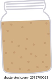 Cosmetics Jar With Powder Vector Illustration