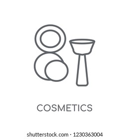 Cosmetics linear icon. Modern outline Cosmetics logo concept on white background from Hygiene collection. Suitable for use on web apps, mobile apps and print media.
