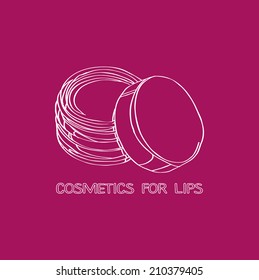 Cosmetics for Lips:  lip gloss, lip balm