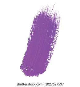 Cosmetics Lipstick smear. Brushstroke acrylic smear