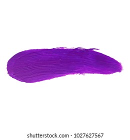 Cosmetics Lipstick smear. Brushstroke acrylic smear