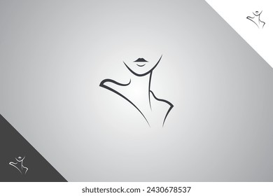 Cosmetics logotype. Beauty, personal care and cosmetics brand identity design template. Perfect logo for business related to cosmetics and personal care industry. Isolated background. Vector eps 10.