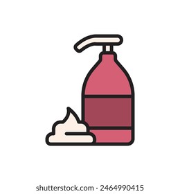 Cosmetics Lotion Icon Vector Illustration