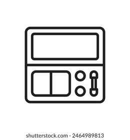 Cosmetics Make Up Outline Icon Vector Illustration