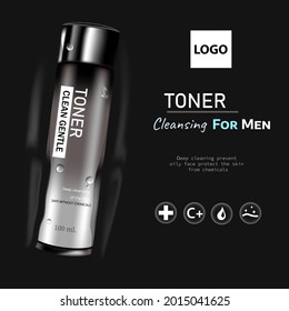 ADS de maquillaje de cosméticos, limpieza para hombres para publicitar productos y marcas 