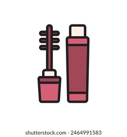 Cosmetics Mascara Icon Vector Illustration