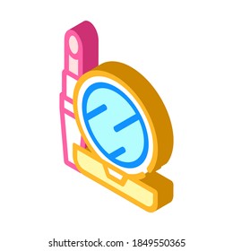 cosmetics and mirror isometric icon vector. cosmetics and mirror sign. isolated symbol illustration