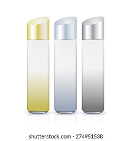 Cosmetics Packages Beauty Products. Vector Illustration