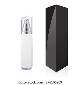 Cosmetics Packages Beauty Products. Vector Illustration