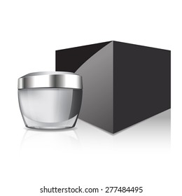 A Cosmetics Packages with the white background