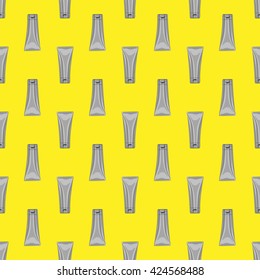 Cosmetics pattern - background in flat style. Made in vector