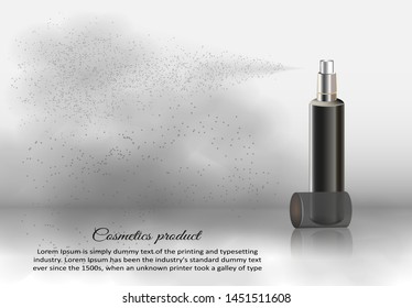 Cosmetics product advertising poster template.