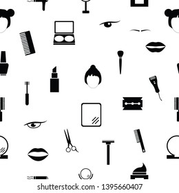 cosmetics seamless pattern background icon.