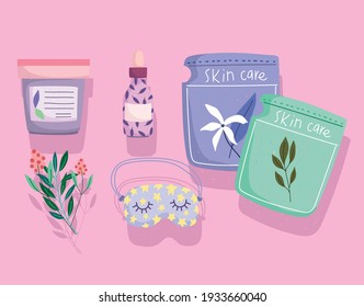 cosmetics self care mask lotion