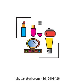 iconos de diseño simple vectorial de los cosméticos