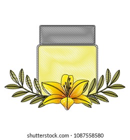 cosmetics skincare empty plastic package flowers essence